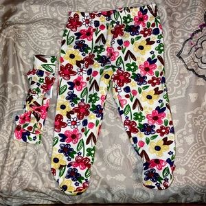 Baby pants and comes with a matching headband